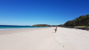 alone at long beach keppel island australia