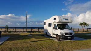 motorhome beach kingscliff queensland australia