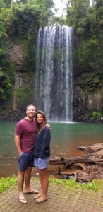 selfie millaa millaa waterfalls queensland australia