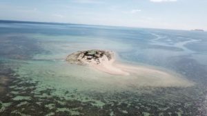 drone shot savala island nadi fiji