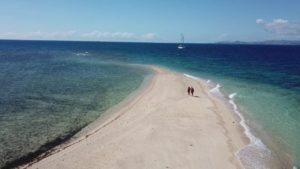 drone selfie schooner island nadi fiji