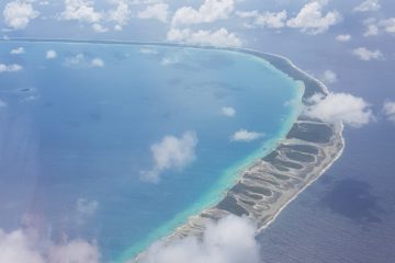 plane view of tikehau atoll