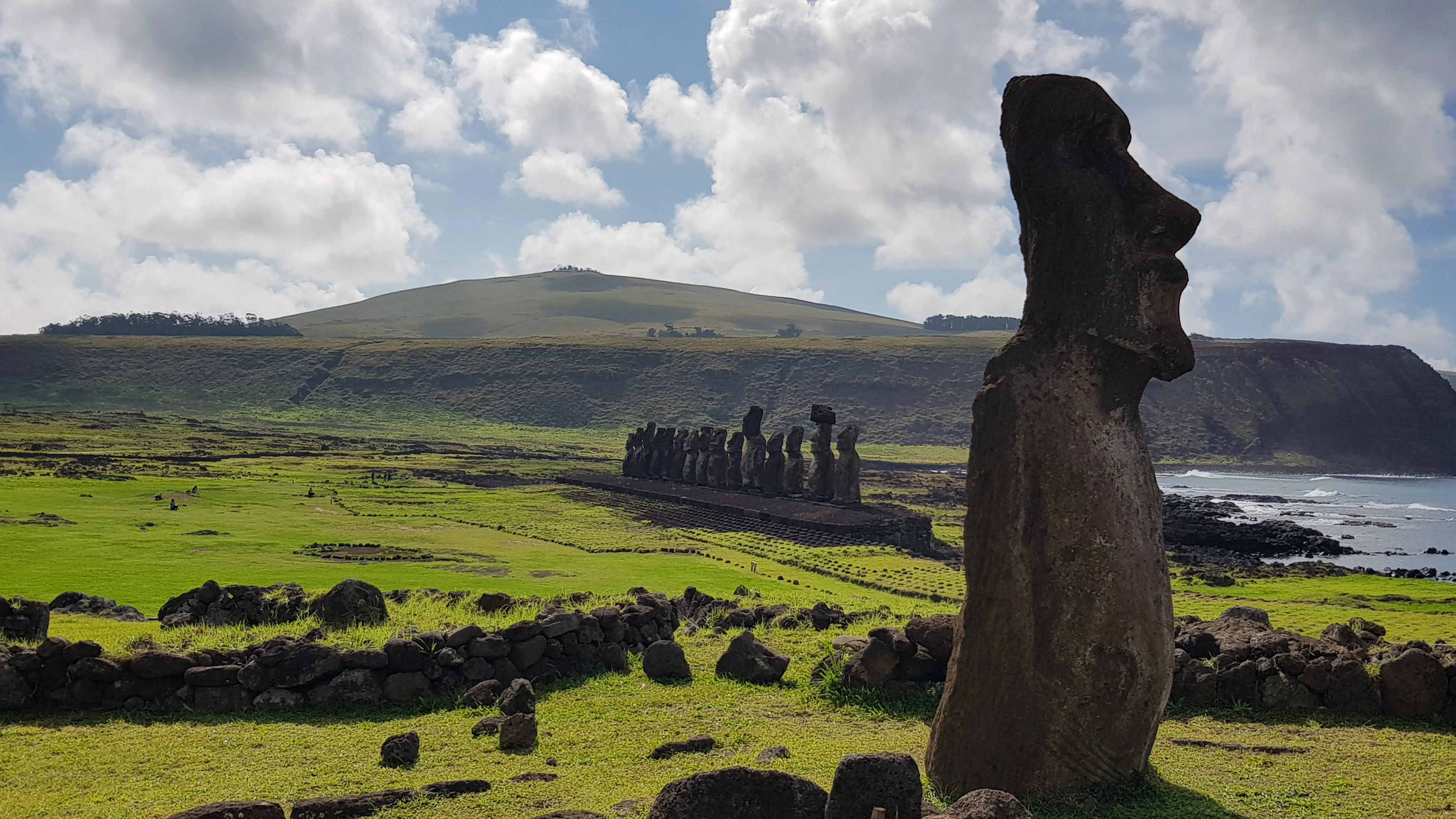 Moai statues at Ahu Tongariki