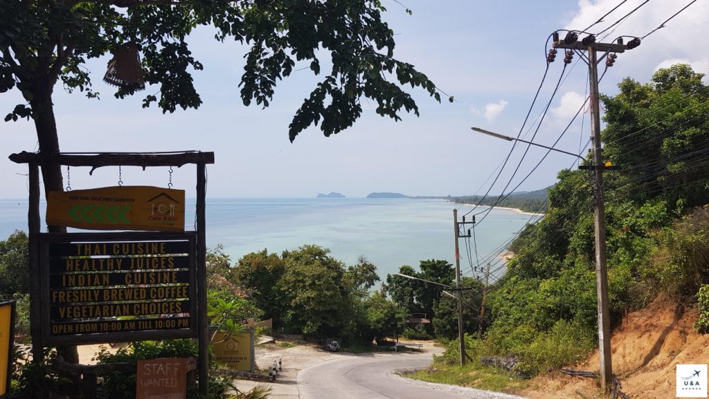 beach view from the top of koh phangan