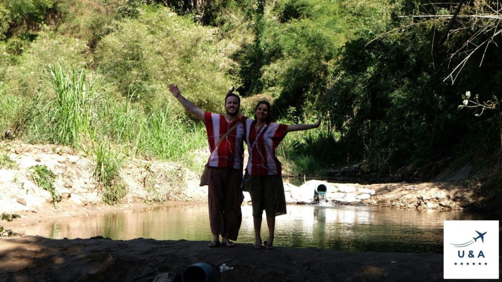 selfie at elephant camp chiang mai