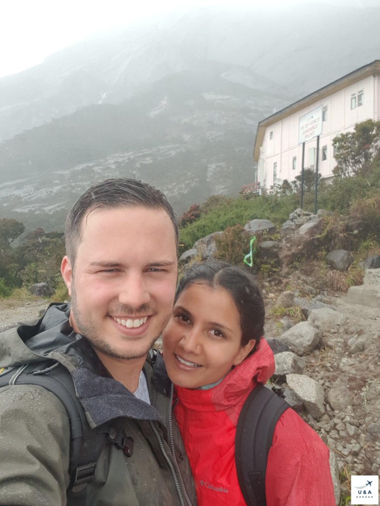 mount kinabalu trip base camp selfie