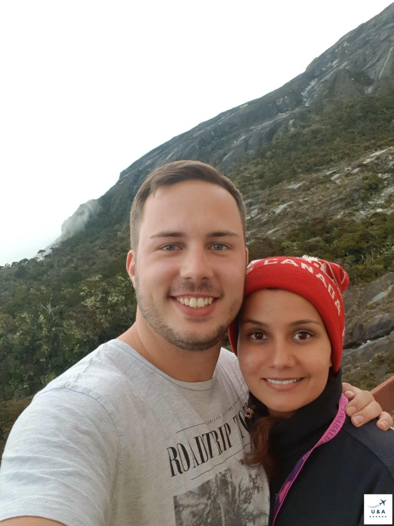 mount kinabalu trip base camp selfie