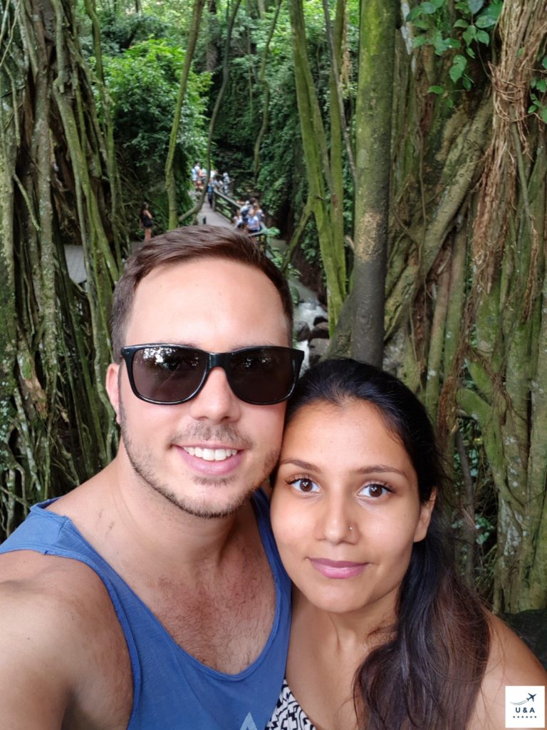 selfie at monkey forest ubud