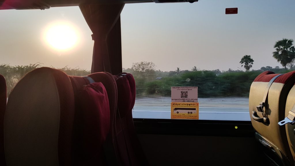 Bus ride Bagan to Mandalay