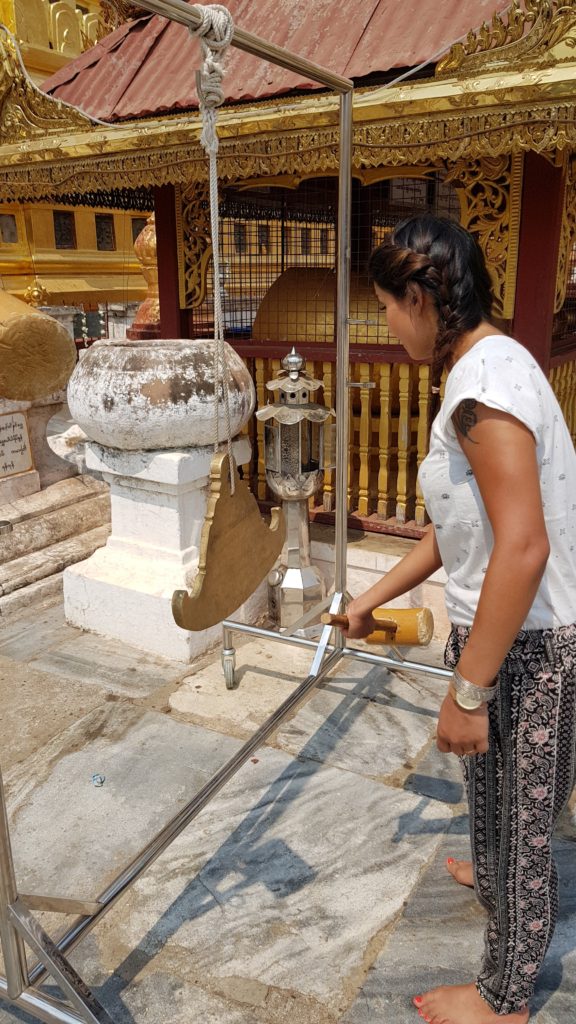 Ring the bell at pagoda