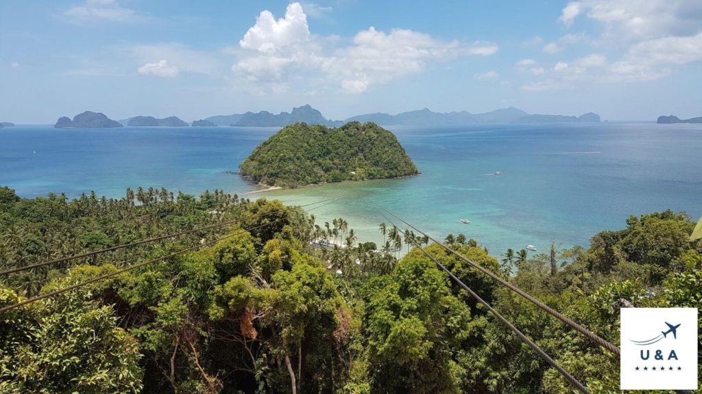 zipline las cabanas beach el nido palawan philippines