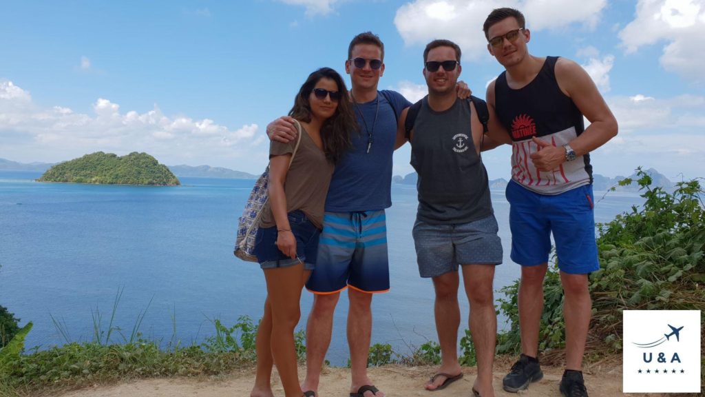 friends selfie el nido palawan philippines