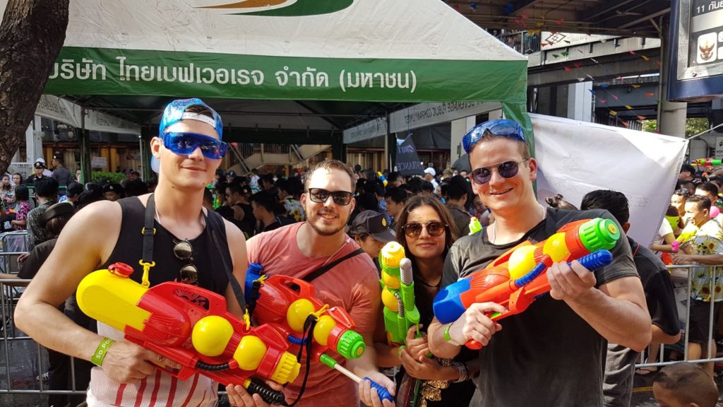 songkran gun picture bangkok thailand