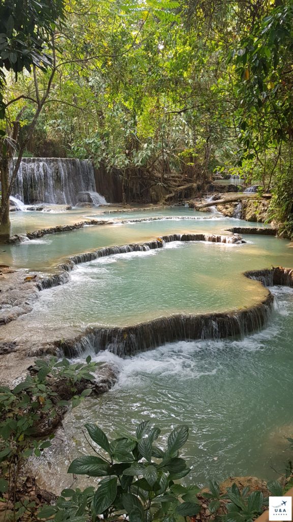 kuang si waterfalls luang prabang laos