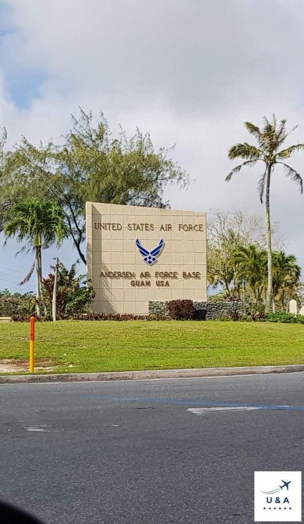 anderson us air force base sign