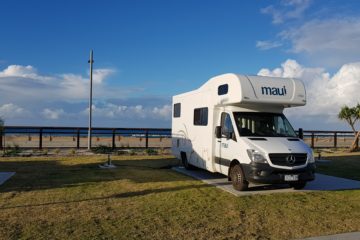 motorhome beach kingscliff queensland australia