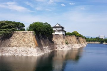 osaka castle wall japan