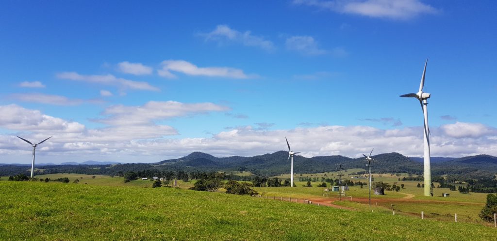 windpark ravenshoe table land queensland australia