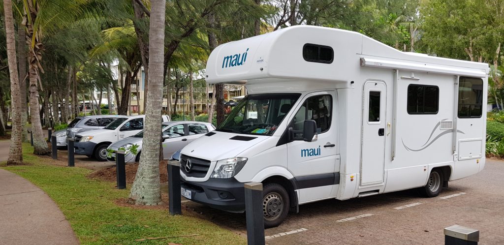 parking motorhome small spot australia