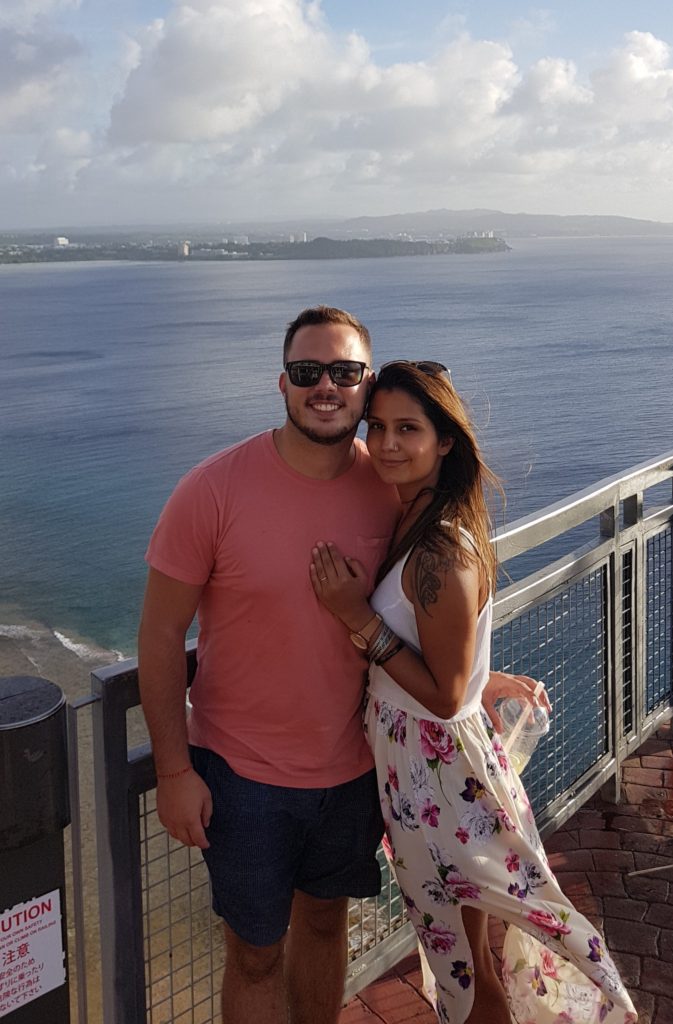 lovers point selfie guam