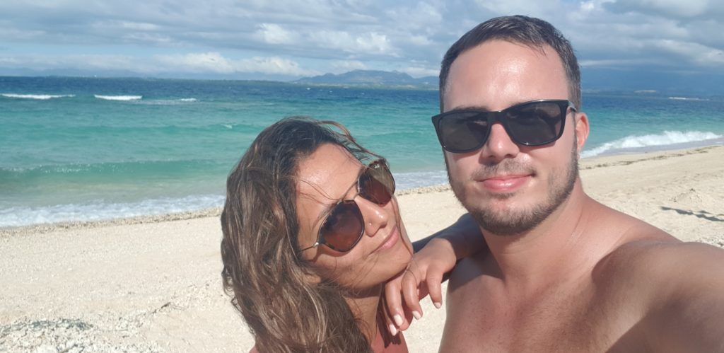 beach selfie schooner island nadi fiji