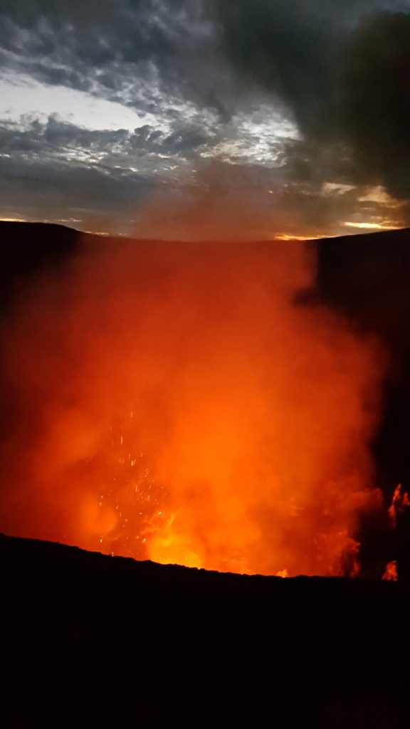 volcano spreading red lava tanna vanuatu