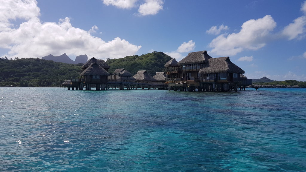 overwater bungalow hotel conrad bora bora