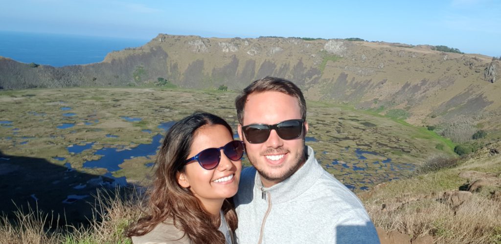 vulcano crater ranu kao easter island