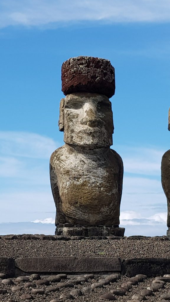 single moai at ahu tongariki