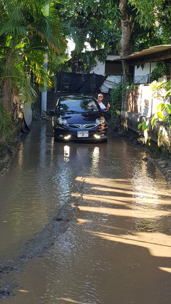 flooded streets mahina tahiti