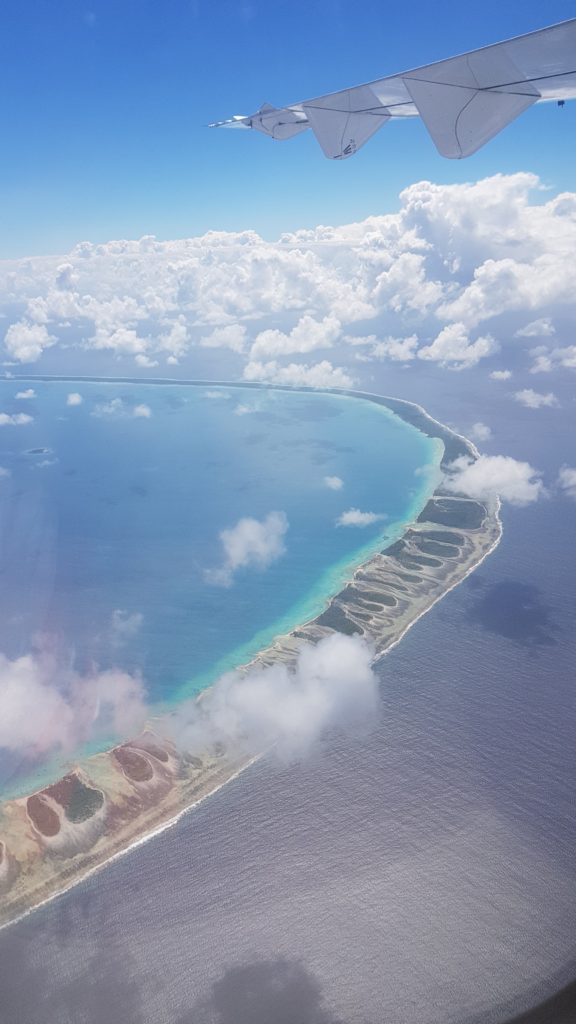 plane view of tikehau atoll