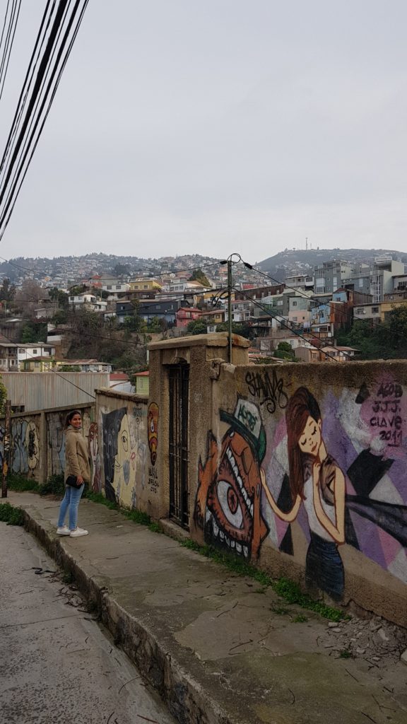 view, valparaiso, wall, color, grafiti